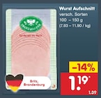Wurst Aufschnitt im aktuellen Netto Marken-Discount Prospekt