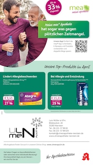 mea - meine apotheke Prospekt der Woche "Unsere April-Angebote" Seite 1, 01.04.2026 bis 30.04.2026 für Nierstein Aktueller mea - meine apotheke Prospekt "Unsere April-Angebote" Seite 1 von 4 Seiten für Nierstein