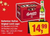 Original Czech Lager im Angebot bei Markant in Kiel Original Czech Lager Angebote von Budweiser Budvar bei Markant Kiel für 14,99 €