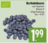 Bio Heidelbeeren im E xpress Prospekt Bio Heidelbeeren von im aktuellen E xpress Prospekt für 1,99 €