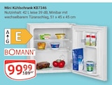 Aktuelle Kühlschrank Angebote bei GLOBUS in Kaiserslautern Aktuelles Mini Kühlschrank KB7346 Angebot bei GLOBUS in Kaiserslautern ab 99,99 €