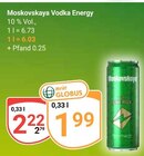 Aktuelle Vodka Angebote bei GLOBUS in Salzgitter Aktuelles Vodka Energy Angebot bei GLOBUS in Salzgitter ab 1,99 €