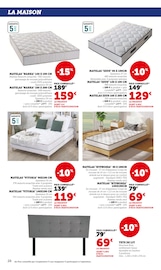 Matelas Angebote im Prospekt "LES PRIX BAS de la maison" von Hyper U auf Seite 26