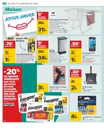Prix et réduction Etendoir dans le prospectus Carrefour en cours Offre Etendoir dans le catalogue Carrefour du moment à la page 50