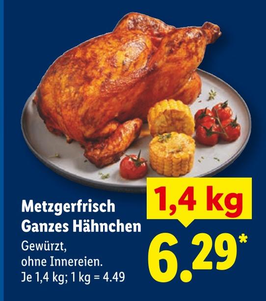 Metzgerfrisch Ganzes Hähnchen