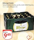 Stubbi Angebote von Bitburger bei GLOBUS Speyer für 9,49 €