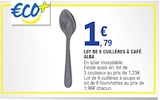 Lot de 6 cuillères à café Alba - ECO+ - E.Leclerc à Brest Lot de 6 cuillères à café Alba - ECO+ en promo chez E.Leclerc Brest à 1,23 €