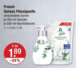 Senses Flüssigseife Angebote von Frosch bei V-Markt Augsburg für 1,89 €