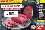 Aktuelle Rindfleisch Angebote bei Netto Marken-Discount in Jena Aktuelles Roastbeef vom Jungbullen Angebot bei Netto Marken-Discount in Jena ab 2,69 €