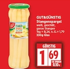 Stangenspargel von GUT&GÜNSTIG für 1,69 € bei EDEKA im Angebot Stangenspargel von GUT&GÜNSTIG im aktuellen EDEKA Prospekt