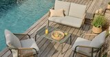 Set canapés 4 pièces en acier et textilène en promo chez Intermarché Hyper Tournefeuille à 219,99 €