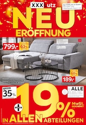 Aktueller XXXLutz Möbelhäuser Prospekt mit Wohnlandschaft, "NEUERÖFFNUNG", Seite 1
