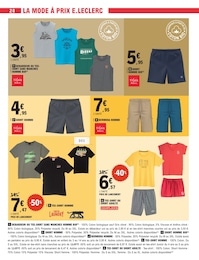 Offre T-Shirt dans le catalogue E.Leclerc du moment à la page 28
