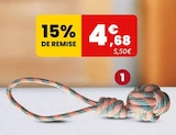 Sélection de jouets cordes - Croci - Animalis Sélection de jouets cordes - Croci à 4,68 € dans le catalogue Animalis