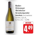 Grauburgunder trocken Angebot in Rheinau Grauburgunder trocken im aktuellen Prospekt bei EDEKA in Rheinau