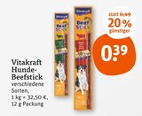 Hunde-Beefstick im Angebot bei tegut in Oberursel Hunde-Beefstick Angebote von Vitakraft bei tegut Oberursel für 0,39 €