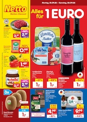 Aktueller Netto Marken-Discount Prospekt mit Rotwein, "Aktuelle Angebote", Seite 1