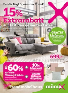 Aktueller mömax Prospekt (Heidelberg, 12 Seiten zum blättern mömax Prospekt 15% Extrarabatt - auf fast den gesamten Einkauf mit 12 Seiten