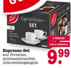 Espresso-Set Angebote von GUT & GÜNSTIG bei E center Ettlingen für 9,99 €