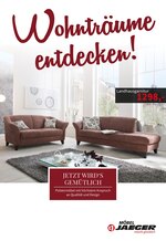 Möbel Jaeger Prospekt "Wohnträume entdecken! ", 16 Seiten, für Kassel, 15.02.2020 - 03.03.2020 Möbel Jaeger Prospekt "Wohnträume entdecken! ", 16 Seiten, für Kassel, 15.02.2020 - 03.03.2020