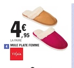 Mule Plate Femme - Tissaia dans le catalogue E.Leclerc