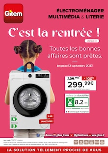 Prospectus Gitem à Sainte-Jamme-sur-Sarthe, "C'est la rentrée !", 12 pages de promos valables du 01/09/2025 au 13/09/2025