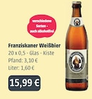 Aktuelle Franziskaner Angebote bei GetränkeLand Mayer in Dresden Aktuelles Weißbier Angebot bei GetränkeLand Mayer in Dresden ab 15,99 €