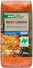 Rote Linsen von REWE Bio im aktuellen REWE Prospekt