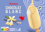 BÂTONNETS GLACÉS CHOCOLAT BLANC AUCHAN - AUCHAN - Auchan Hypermarché BÂTONNETS GLACÉS CHOCOLAT BLANC AUCHAN - AUCHAN à 5,18 € dans le catalogue Auchan Hypermarché