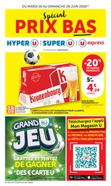Prospectus Supermarchés Super U en cours à Doulcon et alentours, "Spécial PRIX BAS", 40 pages, 16/06/2026 - 28/06/2026 Catalogue Supermarchés Super U en cours à Doulcon et alentours, "Spécial PRIX BAS", 40 pages, 16/06/2026 - 28/06/2026
