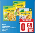 Hühnersuppe oder Buchstaben Suppe oder Eiskönigin Suppe von Knorr im aktuellen EDEKA Prospekt