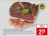 Südtiroler Markenspeck im Angebot bei Marktkauf in Ulm Südtiroler Markenspeck Angebote von Senfter bei Marktkauf Ulm für 2,29 €
