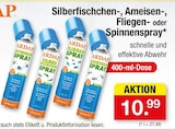Silberfischchen Spray im Angebot bei Zimmermann in Hildesheim Silberfischchen Spray Angebote von Ardap bei Zimmermann Hildesheim für 10,99 €
