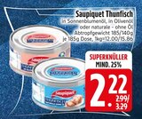 Thunfisch in Sonnenblumenöl von Saupiquet im aktuellen EDEKA Prospekt für 2,22 €