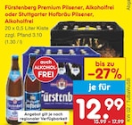 Premium Pilsener, Alkoholfrei im Angebot bei Netto Marken-Discount in Offenburg Premium Pilsener, Alkoholfrei Angebote von Fürstenberg bei Netto Marken-Discount Offenburg für 12,99 €