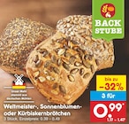 Weltmeister-, Sonnenblumen- oder Kürbiskernbrötchen im Netto Marken-Discount Prospekt Weltmeister-, Sonnenblumen- oder Kürbiskernbrötchen im aktuellen Netto Marken-Discount Prospekt für 0,99 €