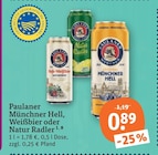 Münchner Hell von Paulaner im aktuellen tegut Prospekt für 0,89 €