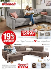 Aktueller Möbel Wallach Prospekt mit Wohnlandschaft, "19% MEHRWERTSTEUER GESCHENKT!", Seite 4