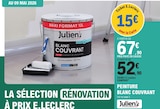 Peinture Blanc Couvrant - Julien en promo chez E.Leclerc Colmar à 52,90 €