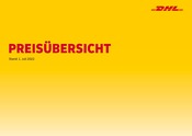 Aktueller DHL Paketshop Weitere Geschäfte Prospekt in Wernberg-Köblitz und Umgebung, "PREISÜBERSICHT" mit 11 Seiten, 01.11.2023 - 31.12.2023