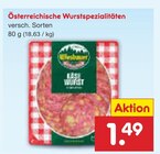 Österreichische Wurstspezialitäten im Netto Marken-Discount Prospekt Österreichische Wurstspezialitäten im aktuellen Netto Marken-Discount Prospekt für 1,49 €