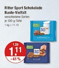 Schokolade Bunte-Vielfalt Angebote von Ritter Sport bei V-Markt München für 1,11 €