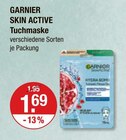 Tuchmaske von GARNIER SKIN ACTIVE im aktuellen V-Markt Prospekt für 1,69 €