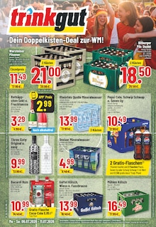 Trinkgut Prospekt der Woche "Aktuelle Angebote" Seite 1, 06.07.2026 bis 11.07.2026 für Köln Aktueller Trinkgut Prospekt "Aktuelle Angebote" Seite 1 von 10 Seiten für Köln