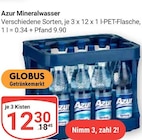 GLOBUS - Mineralwasser Angebot im Prospekt Mineralwasser bei GLOBUS im Prospekt "" für 12,30 €