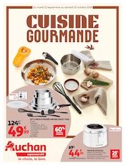 Prospectus Supermarchés Auchan Supermarché en cours à Marseille et alentours, "CUISINE GOURMANDE", 12 pages, 22/09/2026 - 03/10/2026 Catalogue Supermarchés Auchan Supermarché en cours à Marseille et alentours, "CUISINE GOURMANDE", 12 pages, 22/09/2026 - 03/10/2026