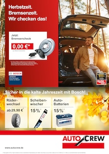 AutoCrew Prospekt Herbstzeit. Bremsenzeit. Wir checken das! mit 6 Seiten