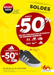 Prospectus Magasins de Sport Sport 2000 en cours, Le sport comme style de vie, 1 page, 24/06/2026 - 21/07/2026 Catalogue Magasins de Sport Sport 2000 en cours à Cergy et alentours, Le sport comme style de vie, 1 page, 24/06/2026 - 21/07/2026