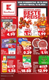 Kaufland Supermarkt Prospekt der aktuellen Woche mit 70 Seiten, gültig von 08.10.2026 bis 14.10.2026, in Erbendorf und Umgebung Aktueller Kaufland Supermarkt Prospekt in Erbendorf und Umgebung, "Hier bin ich richtig" mit 70 Seiten, 08.10.2026 - 14.10.2026