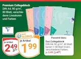 Premium Collegeblock Angebote von Clairefontaine bei GLOBUS Gera für 1,99 €